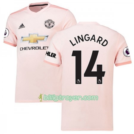 Billige Fotballdrakter Manchester United Jesse Lingard 14 Bortedraktsett 2018/19 Kortermet